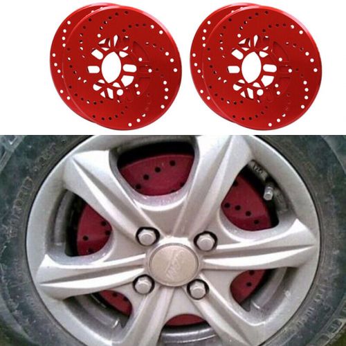 Us car suv aluminum wheel brake disc cover decorative rotor cross drilled 4pcs