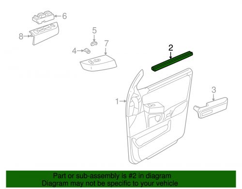 Genuine ford belt weather-strip 8l2z-7821456-a