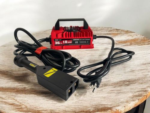 18 amp 36 volt golf cart lead- acid battery charger for ezgo txt d style plug