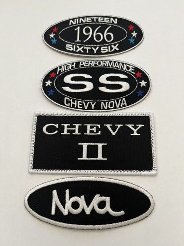 1966 chevy ii nova ss sew/iron on patch emblem badge embroidered