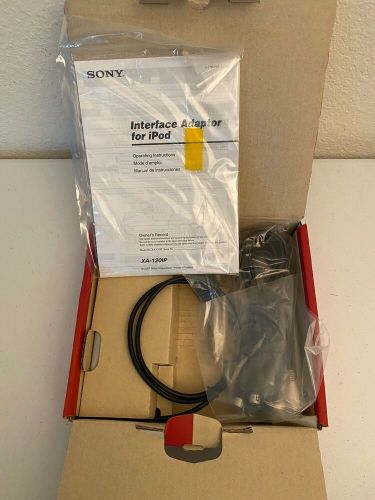 Sony xa-120ip interface ipod adaptor plug and play never used! new nos rare