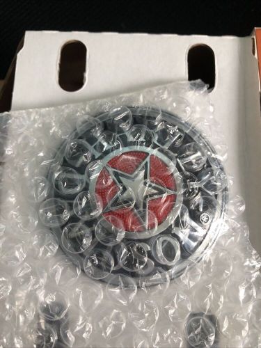 Harley softail dyna sportster road king hd gas fuel tank cap cover medallion new