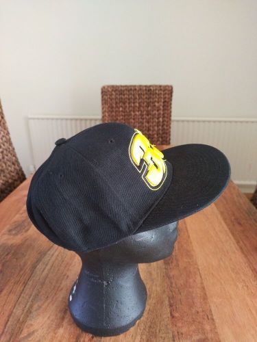 Crutchlow 35 snapback baseball cap, black / yellow, adjustable