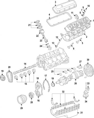 Genuine gm engine connecting rod bearing set 88894270