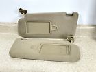 2007-2010 hyundai elantra driver left right lh rh side sun visor set tan oem