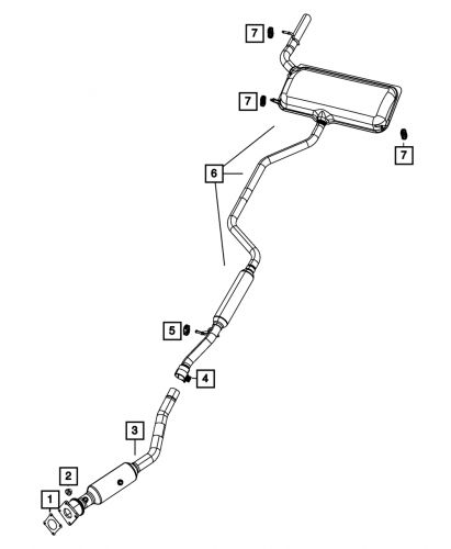 Genuine mopar catalytic converter gasket 4616671ac