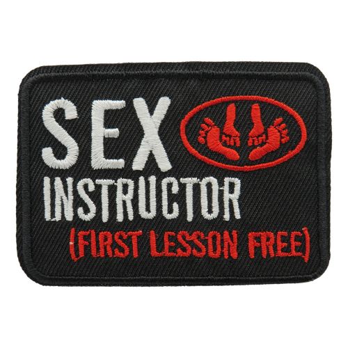 Sexual instructor patch patch ironing patch punk patch rocker patch-