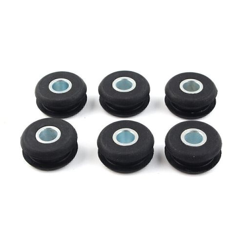 6× black gas fuel tank mounts rubber grommets fit harley heritage softail 84-99