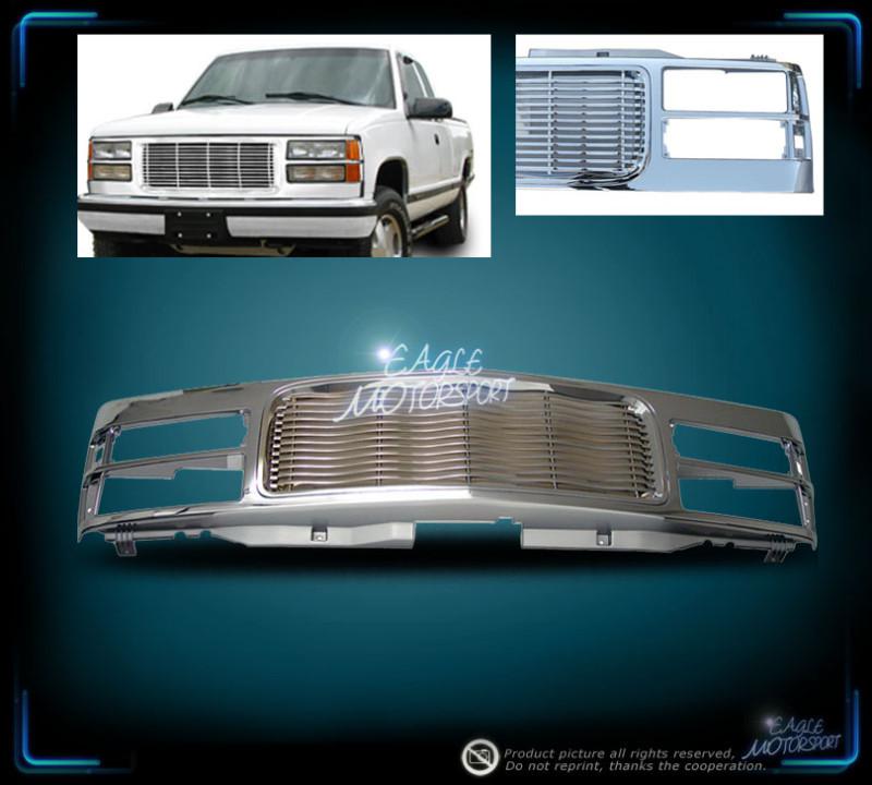 1994-1999 gmc c/k full size/sierra 1500/2500/suburban/yukon chrome grille