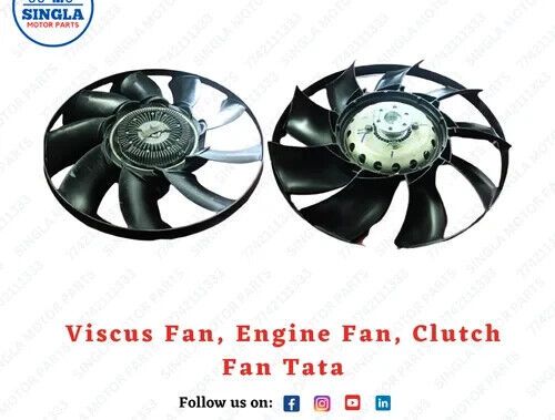 Tata viscus clutch radiator fan &amp; shroud engine oil cooling tool for automobiles