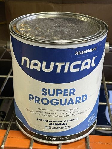 Nautical super proguard interlux 773/1 black gallon can slight damage see pics