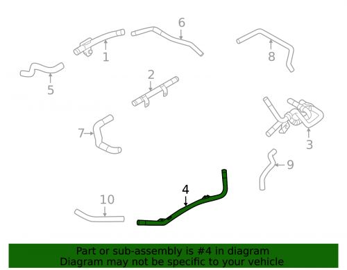 Genuine mitsubishi cooling pipe 1370a693