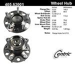 Centric parts 405.63001e rear hub assembly