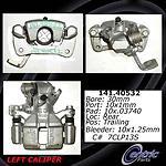 Centric parts 142.40532 rear left rebuilt caliper with pad