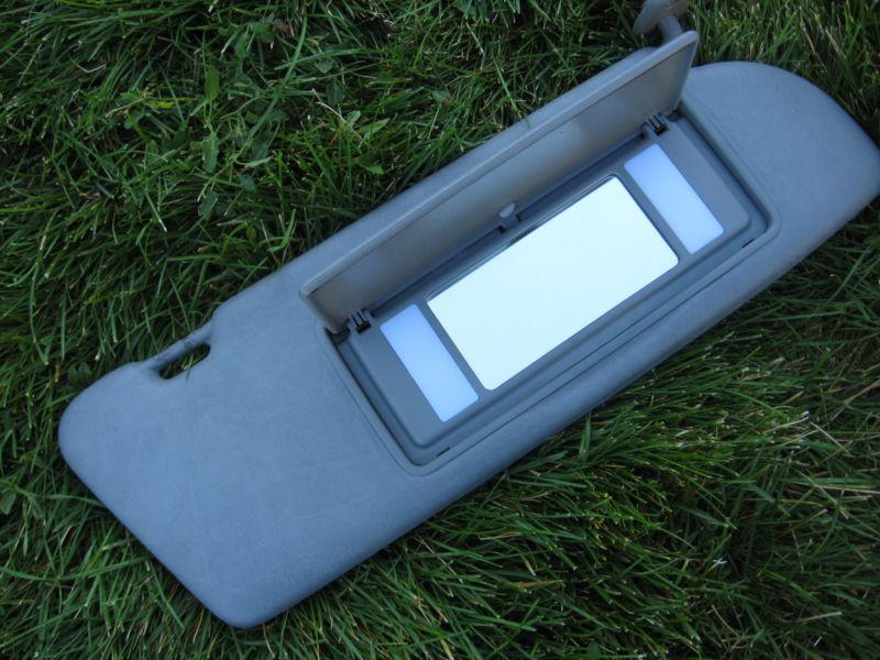  mercedes w126 ~ grey visor rh right passenger lighted mercedes benz