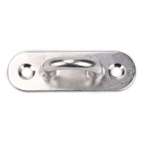 6pcs 5mm yacht fixing buckle stainless steel eye plate oblong pad hook