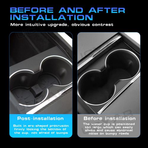 Interior accessories car cup coasters for tesla model 3 y 2021-2023