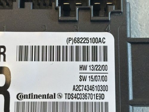 2011 ram 1500-3500 door module rh front 68225100ac mopar oem f