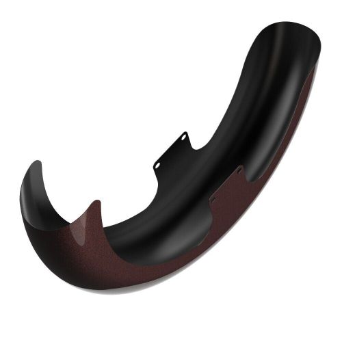 Advanblack 21&#034; reveal wrapper hugger front fender fits 09+ harley merlot sunglo