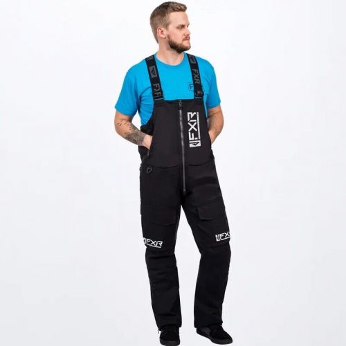 Fxr racing vapor pro insulated tri-laminate bib pants sm black