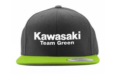 Factory effex 22-86104 kaw team grn 2 snapback hat black/green mesh os