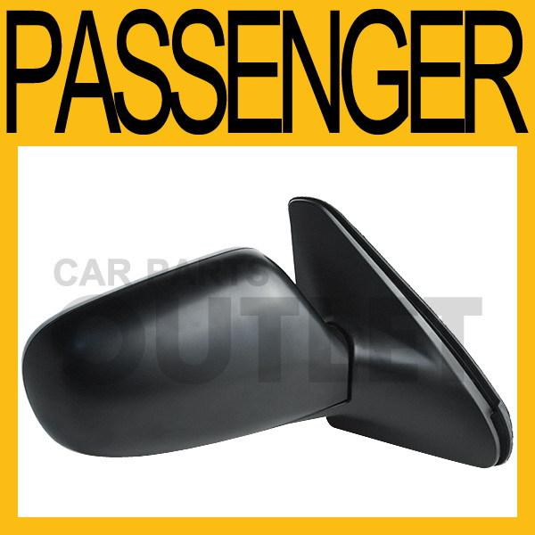 95-98 mazda protege passenger side manual remote mirror non heated glass fold rh