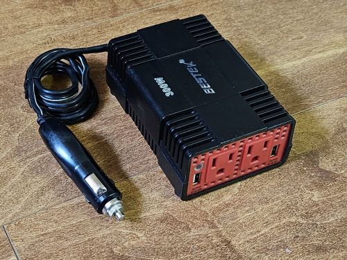 Bestek 300w power inverter dc 12v to 110v ac car adapter with 4.8a dual usb c26