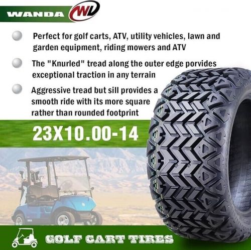 Wanda 23x10-14 golf cart atv tires 4 ply 23x10x14 14035