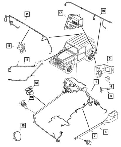 Genuine mopar body wiring 56055127ab