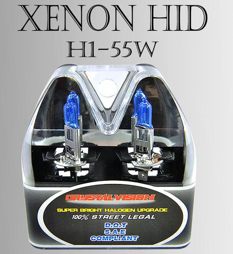 Jdm h1 55w m-box 2 pcs high/ low/ fog light xenon hid white direct replace bulbs