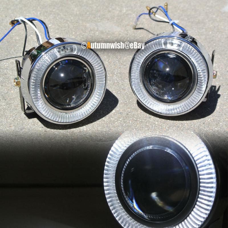 Universal 3" halo projector bumper driving fog light lamp + switch & harnes