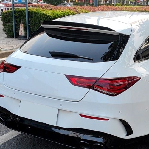 Car rear trunk spoiler wing kit for benz x118 cla200 260 cla35 cla45 2019-2022