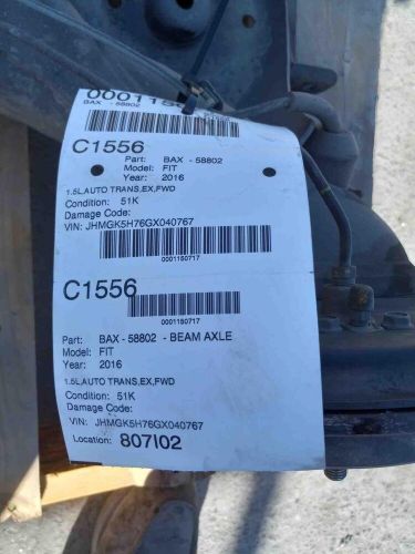 15 16 17 18 19 20 honda fit beam axle