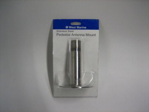 West marine 409888 *new* 1&#034;-14 antenna deck mount (replaces shakespeare 4365)