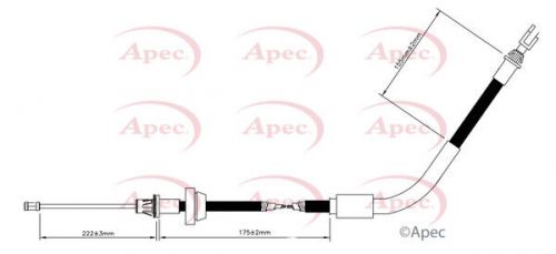 Handbrake cable fits ford transit custom v362 tdci 2.2d front 2012 on hand brake