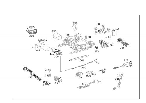 Genuine mercedes-benz parts kit weight sensor 012-820-76-10