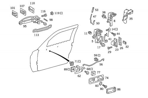 Genuine mercedes-benz key 126-760-10-06