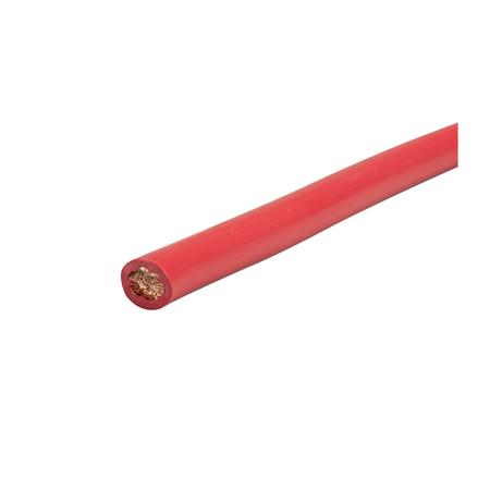 Red battery cable coil, 1 gauge (quantity of 25 ft.)