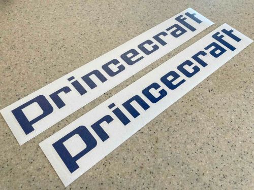 Princecraft vintage boat decals 24&#034; pair and 16&#034; pair custom order