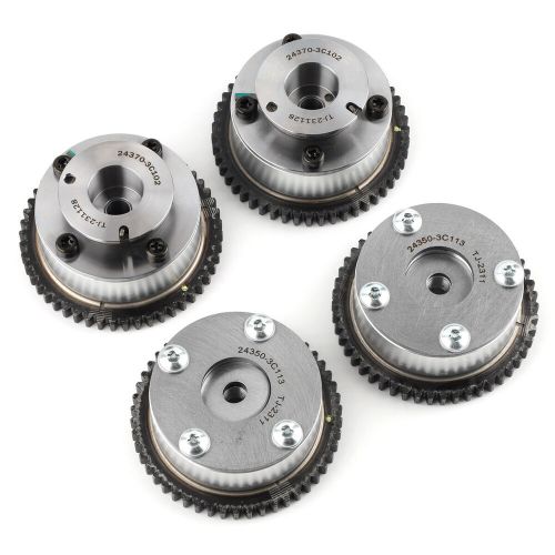 24350-3c113 cvvt camshaft gear 4pcs for 24370-3c102 hyundai kia sorento v6 3.5l