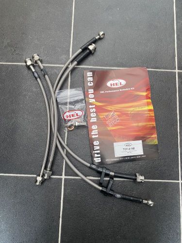 Starlet front &amp; rear (drums) braided brake lines, ep91 4efte full kit