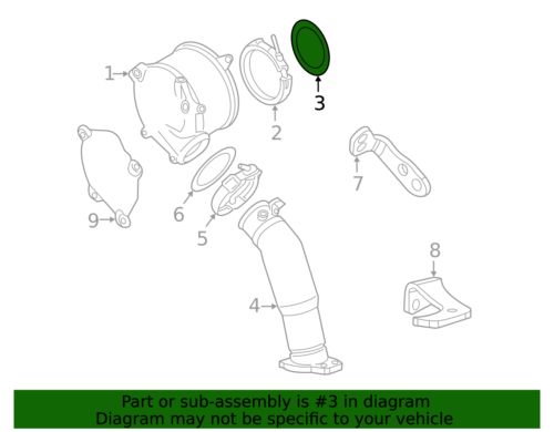 Genuine gm catalytic converter gasket 12672821