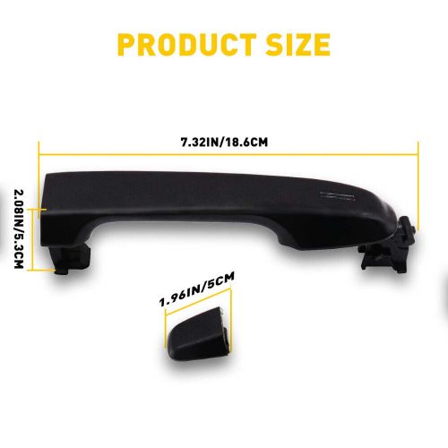 Rear left or right side exterior handle door black for 2012-2017 toyota camry