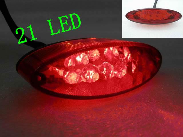 Red led brake tail stop light motorcycle cafe racer dirt bike mx ktm supermoto