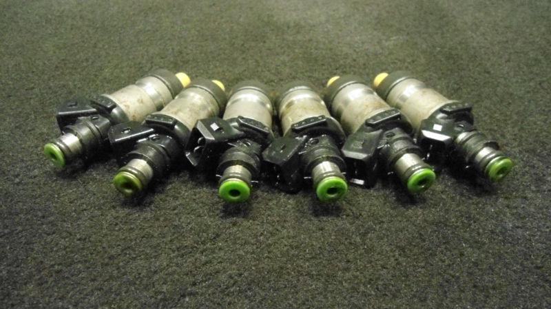 Mercury/mariner #18715t 1 fuel injectors (6x) 1998-05 150-300hp 3.0l efi~599~ 