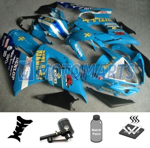 Bundle inj fairing with brake fluid reservoir for suzuki gsx r 1000 k5 05 06 as