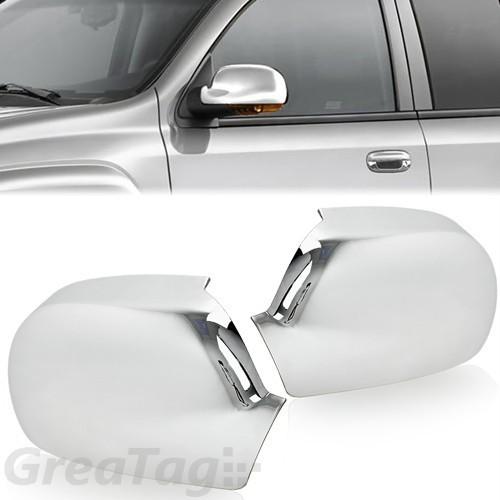 2002-2009 chevy gmc trailblazer envoy chrome side rearview mirror cover ascender