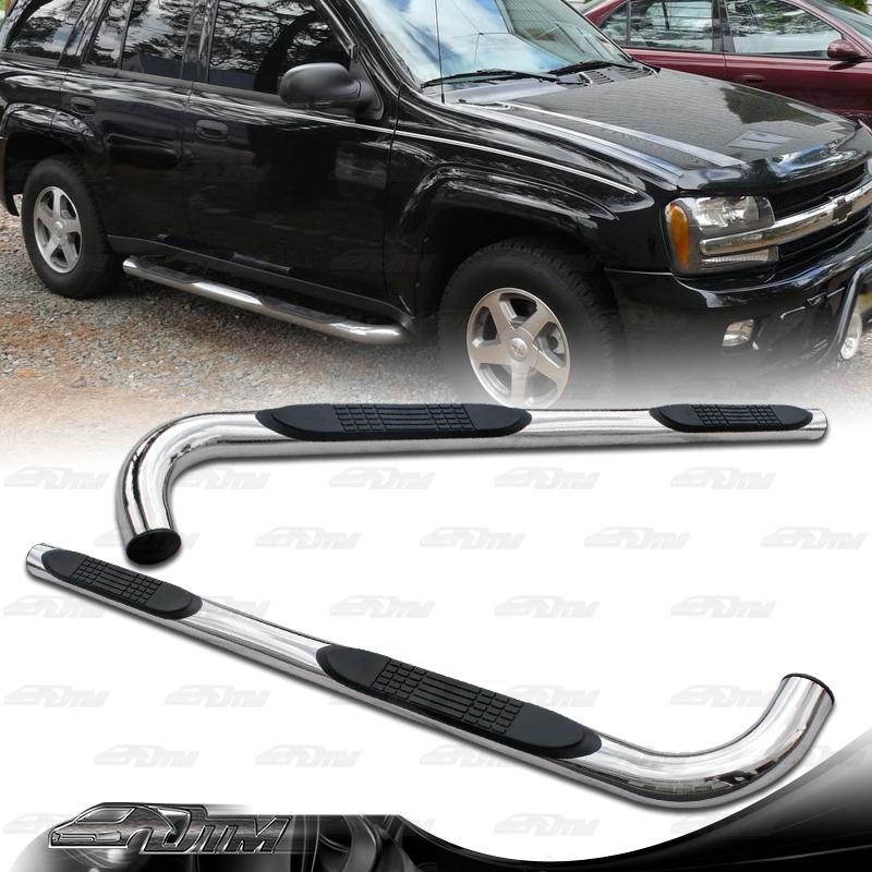 2001-2008 chevy trailblazer / gmc envoy suv stainless steel nerf side step bars