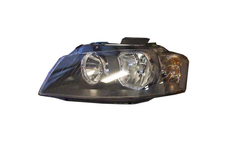 Driver side replacement headlight halogen type 06-08 audi a3 - 8p0941003h