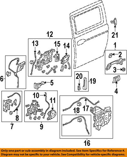 Honda oem 72623-shj-a11 door lock motor/door lock actuator motor